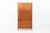 Scandinavian Modern Figured Mahogany Secretary Bookcase Cabinet 1960s For Sale - Image 17 of 17