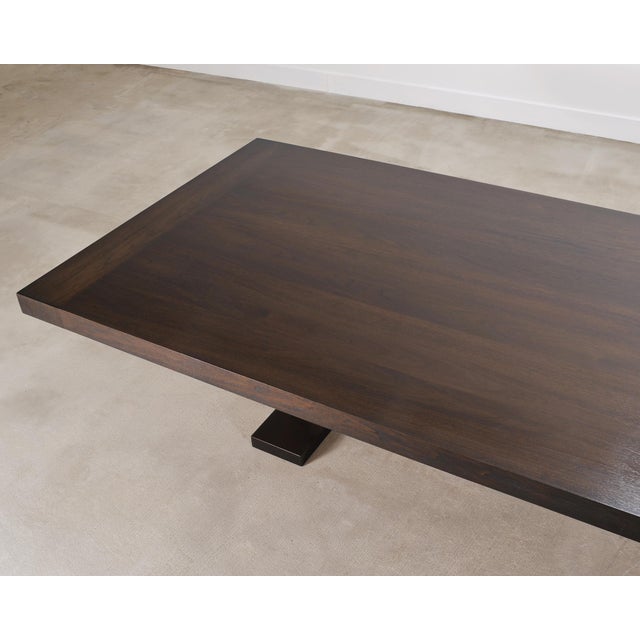 Wood Monumental Ferrell+Mittman Modern Trestle Dining Table 13 Ft For Sale - Image 7 of 18