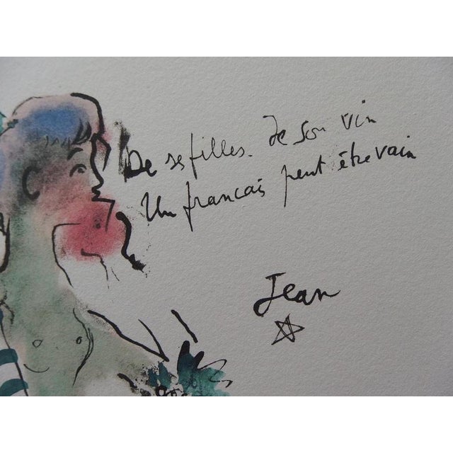 Jean Cocteau (1889-1963) Ephebe Color lithograph Signed in the plate On vellum, 29 x 39 cm Excellent condition This piece...