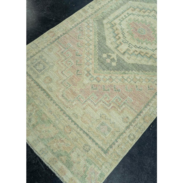 Black Turkish Oushak Rug 2'10" x 11' #19493 For Sale - Image 8 of 8