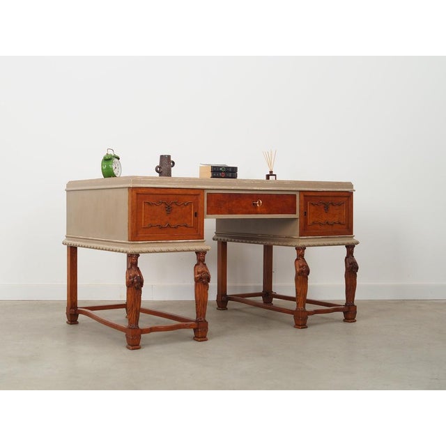 Danish Oak Desk, 1950s For Sale - Image 6 of 18