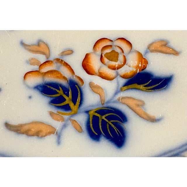 19th Century Minton Stone China Amherst Japan Imari Floral Dinner Plate For Sale - Image 12 of 12