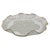 Vintage Glass Serving Dish With Lace Pattern and Gold Trimmed Ruffled Rim For Sale - Image 12 of 12
