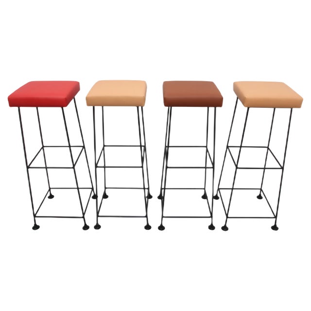 Wire Barstool, 1960s, Set of 4 For Sale