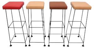 Wire Barstool, 1960s, Set of 4