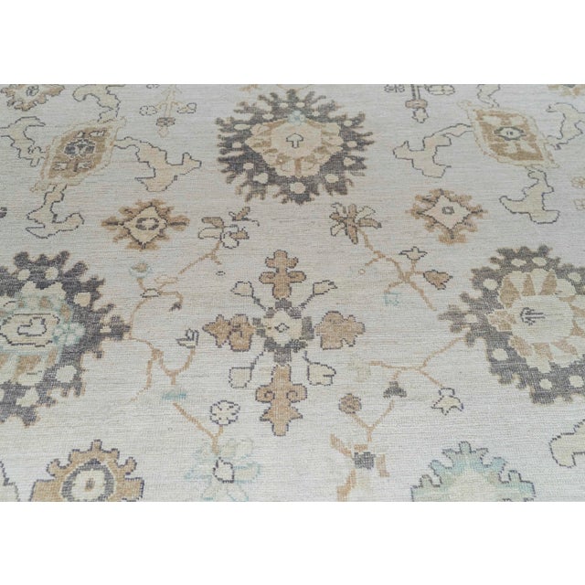 Turkish Oushak Rug 13'1" x 15'2" #20303 For Sale - Image 4 of 8