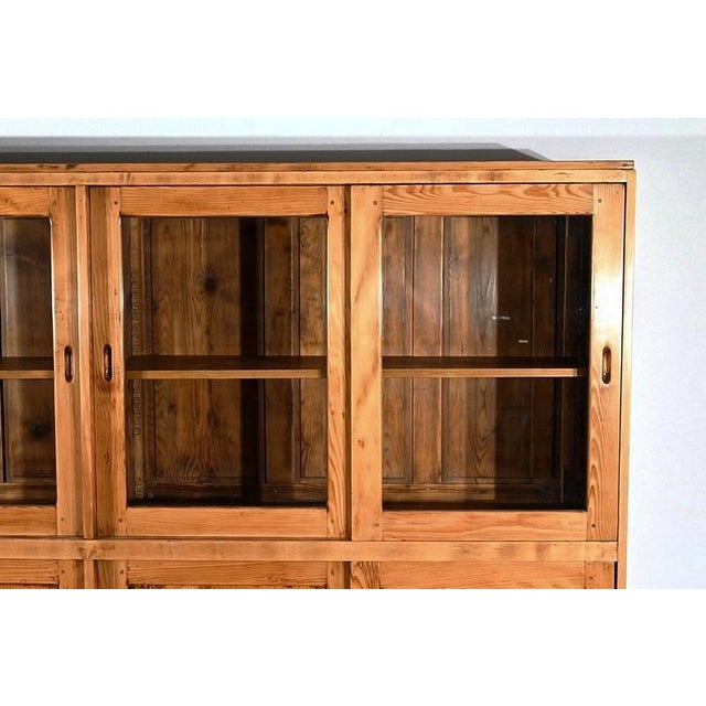 1950s Vintage Haberdashery Cabinet in Pine, 1950s For Sale - Image 5 of 18