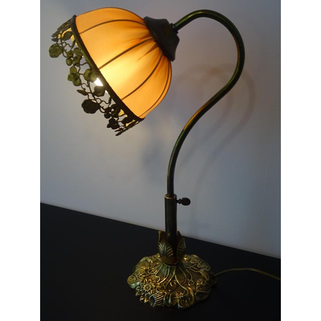 Vintage Bronze Swan-Neck Lamp from Le Dauphin, 1976 For Sale - Image 11 of 18