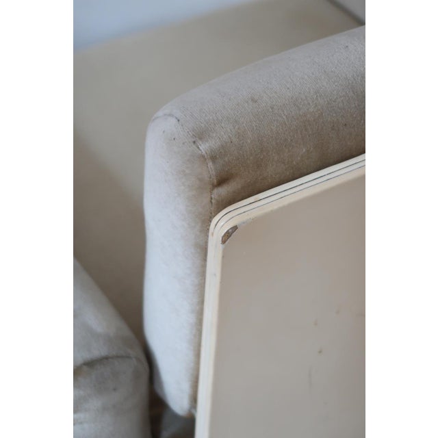 Space Age Bentwood and Velvet Lounge Chair on Castors, 1970s For Sale - Image 13 of 16