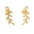A graceful pair of Tiffany & Co. Paloma Picasso Olive Leaf climber earrings crafted in 18ct yellow gold, inspired by the...