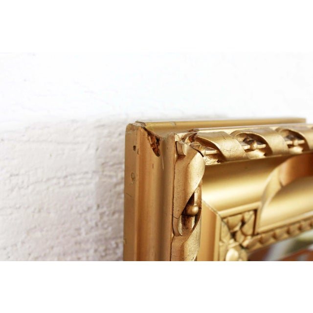 Vintage Golden Mirror For Sale - Image 4 of 11
