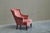 Gold Late 19th Century Lounge Chair in Pink Velvet For Sale - Image 8 of 13