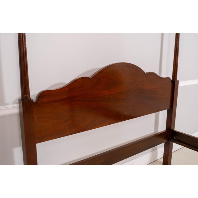 Hickory Chair Furniture Company Hickory Chair Company Queen Size Claw Foot Mahogany Bed For Sale - Image 4 of 18
