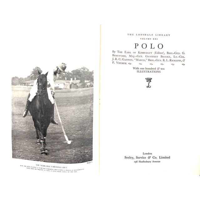 Traditional "Polo" 1936 the Earl of Kimberley For Sale - Image 3 of 12