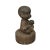 Religious Oriental Gray Stone Little Lohon Monk Playing GoChess Statue For Sale - Image 3 of 8