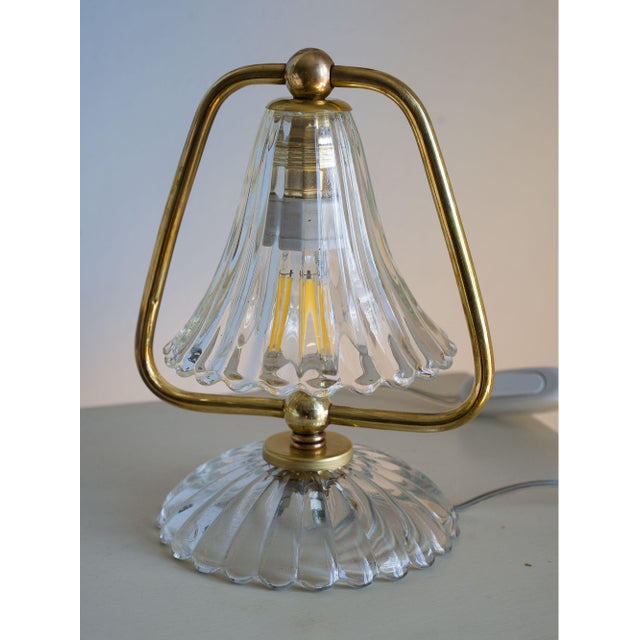 Mid-Century Murano Glass Bedside Lamps from Barovier & Toso, 1950s, Set of 2 For Sale - Image 9 of 13
