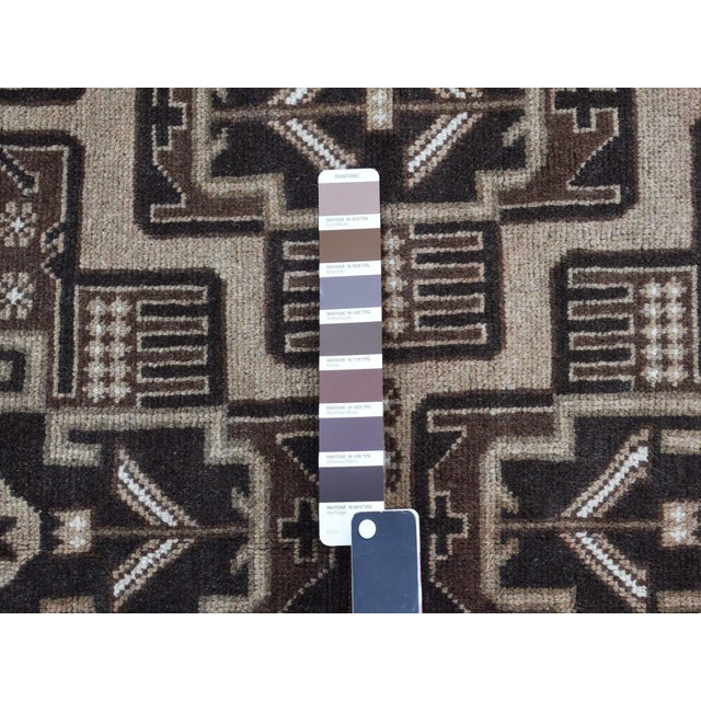 Textile 1960s Brown Vintage Afghan Oriental Rug For Sale - Image 7 of 11