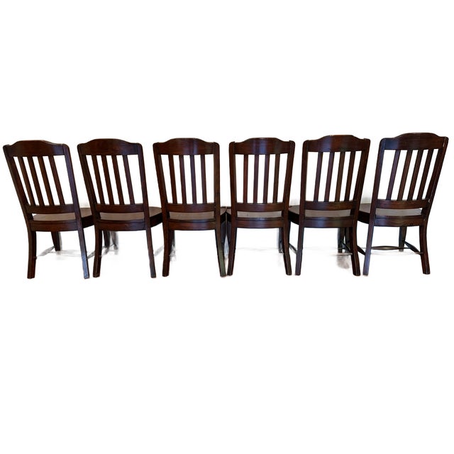 2000 - 2009 7 Piece Dining Table and Chairs Set For Sale - Image 5 of 6
