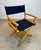 Wood Vintage 1980’s Director’s Chairs by Telescope Made in Usa New Slings For Sale - Image 7 of 12