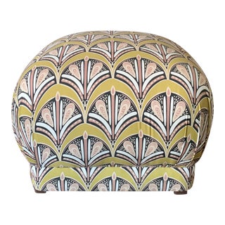 Fabric Pouf Ottoman For Sale