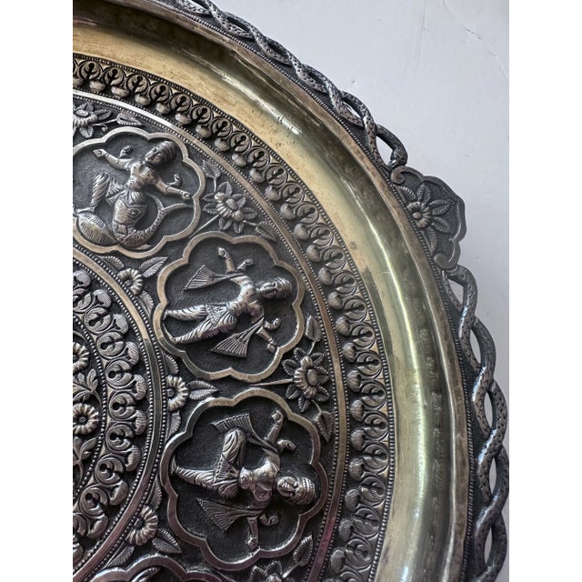 Late 19th Century Silver Salver Tray Probably Madras South India For Sale - Image 14 of 17