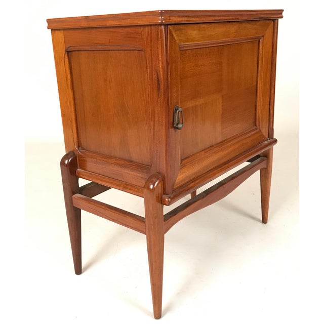 Circa 1940s Italian Mid Century Modern Maple And Parchment Bedroom Set
