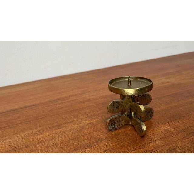 Brutalist Vintage Brutalist Bronze Candleholder from Gallo, 1970s For Sale - Image 3 of 15