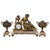 Garniture Clock with Urns, Set of 3 For Sale - Image 6 of 6