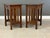 A pair of arts and crafts mission style nightstands constructed of solid oak. Dovetail drawers. Unmarked. Circa 1990’s....