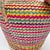 Vintage Rainbow Seagrass Woven Basket: Extra Large Storage, Snake Charmer Basket For Sale In New York - Image 6 of 12