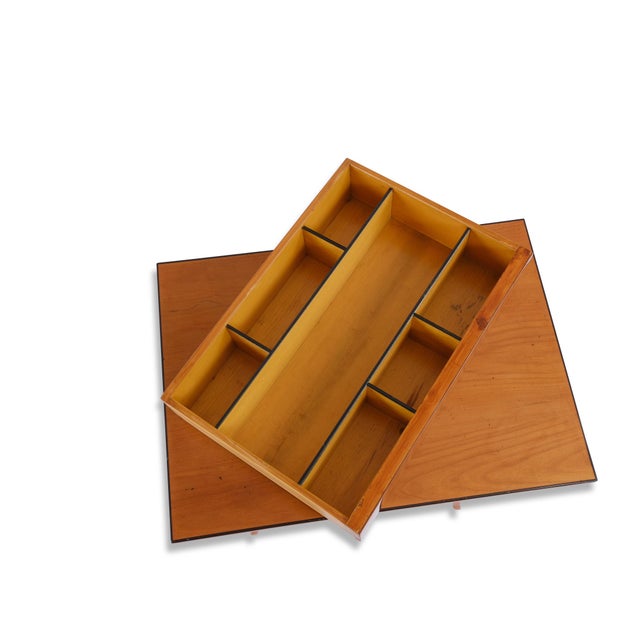 Biedermeier Cherry Wood Side Table with Concealed Drawer, 1820s For Sale - Image 5 of 12