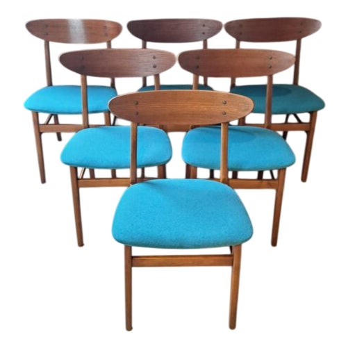 Chairs from Farstrup, Denmark, 1961, Set of 6 For Sale