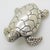 1980s Vintage Italian Handmade Genuine Silver Sea Turtle Caretta Caretta Figurine, 1980s For Sale - Image 5 of 13