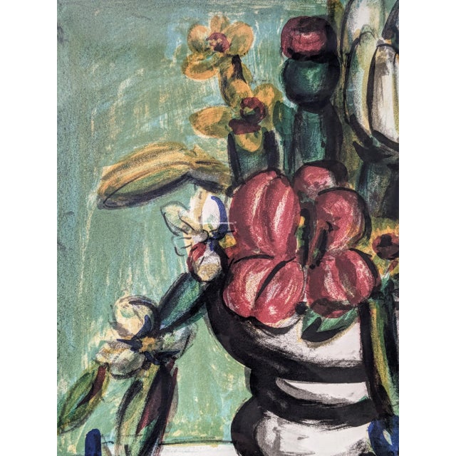 Modern Franz Priking, Still Life with Flowers, 1960s-1970s, Hand-Signed Lithograph For Sale - Image 3 of 8