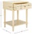 Traditional Siobhan Accent Table with Storage Drawer in Vanilla For Sale - Image 3 of 10