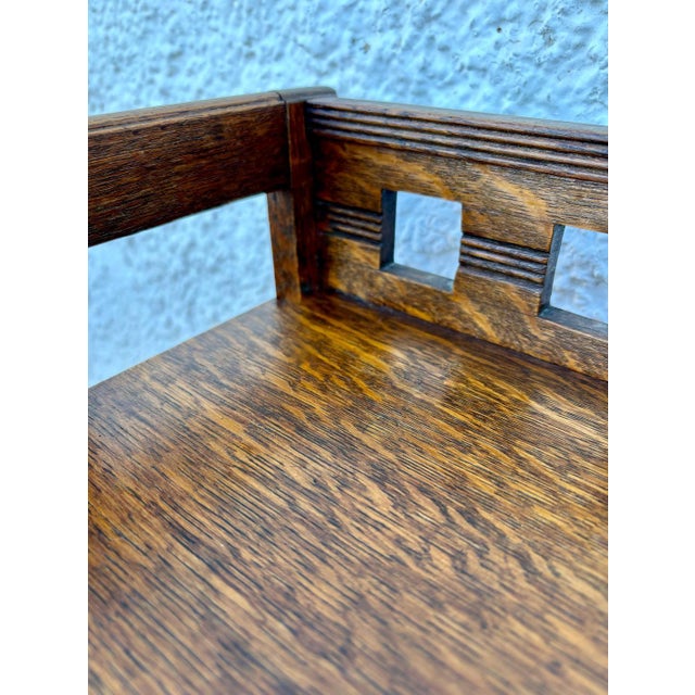 20th Century Arts & Crafts Oak Wall Shelf For Sale - Image 10 of 10