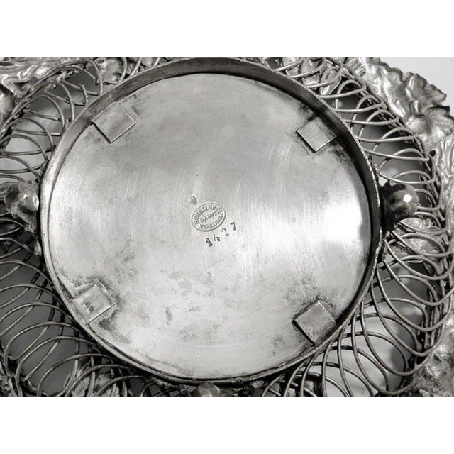 Art Nouveau Fruit Basket from Norblin, Poland, 1900s For Sale - Image 9 of 18