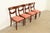 Baker Furniture Company Baker Furniture Style English Regency Carved Mahogany Dining Chairs, Set of Four For Sale - Image 4 of 12