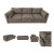 Milo Baughman-Style Mid-Century Modern Sofa on Casters, 1970s For Sale