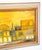 Textile Mid Century Modern Painting Art Abstract Landscape Frame Cityscape Abstract MCM For Sale - Image 7 of 12