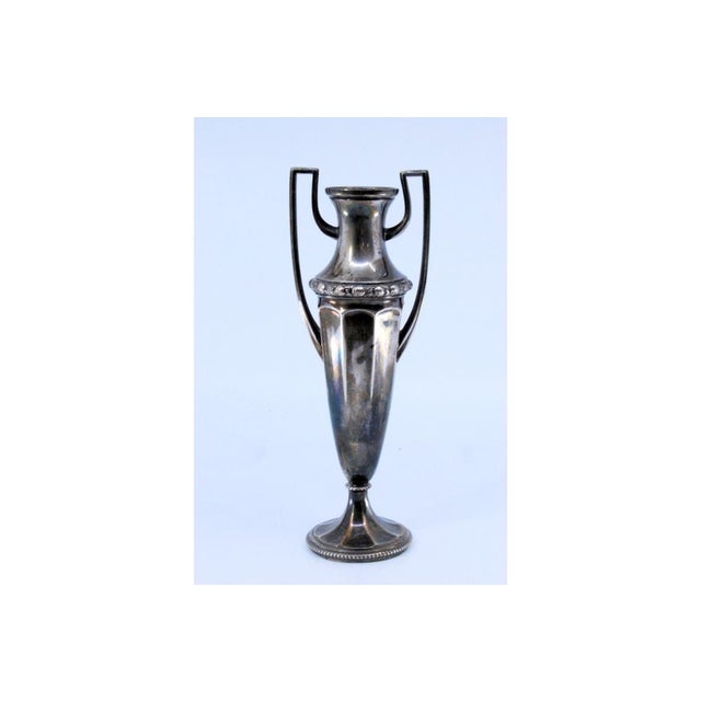 Silver Silver Hexagonal Jug with Openwork Handles on Circular Base and Raised Rim For Sale - Image 8 of 10