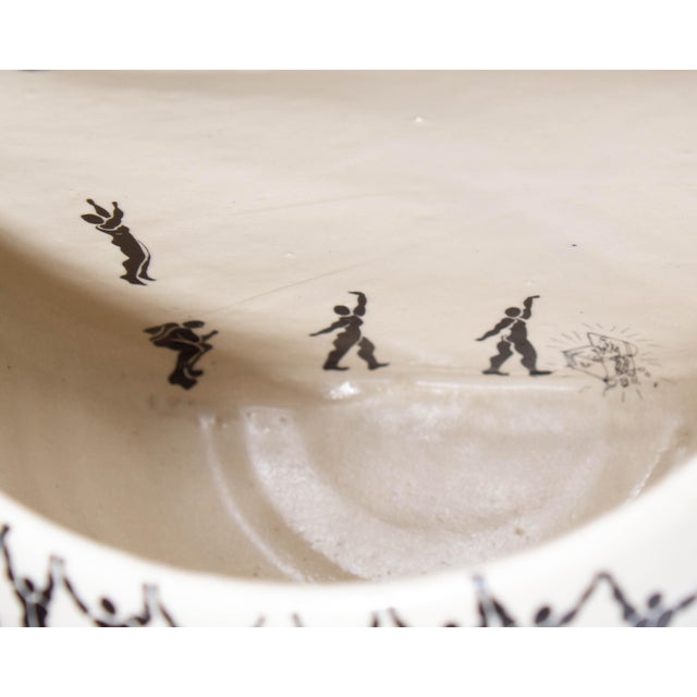 Ceramic Rob D’Eath “You Never Know” Sliding Rock Studio Pottery Vase For Sale - Image 7 of 9