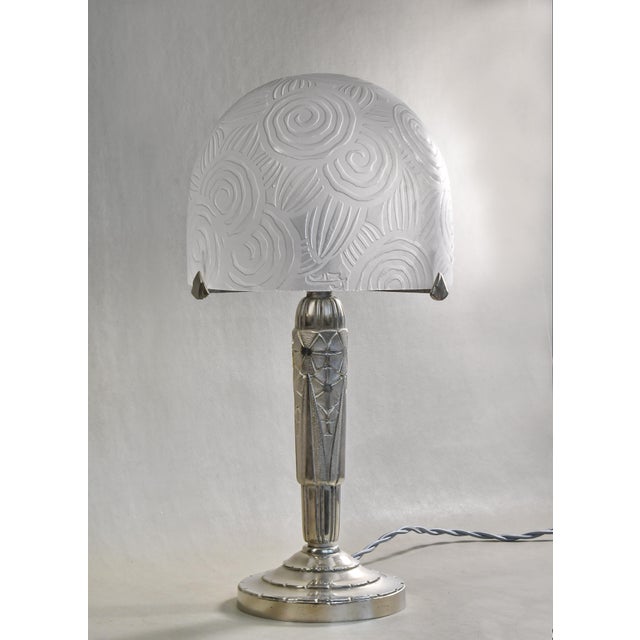 French Art Deco Lamp by Luiz - 1930 France For Sale - Image 4 of 16
