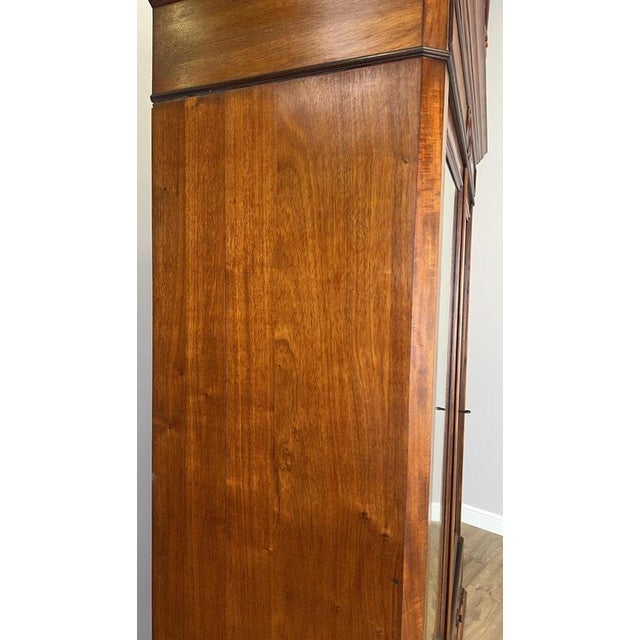 French Two-Door Wardrobe in Mahogany For Sale - Image 15 of 18