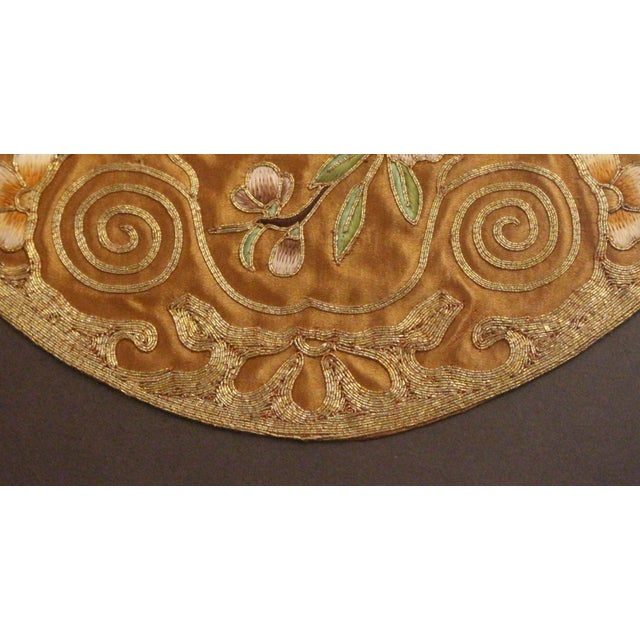 Mid 20th Century Mid-20th Century Chinese Framed Songbird Embroidered Panel For Sale - Image 5 of 6