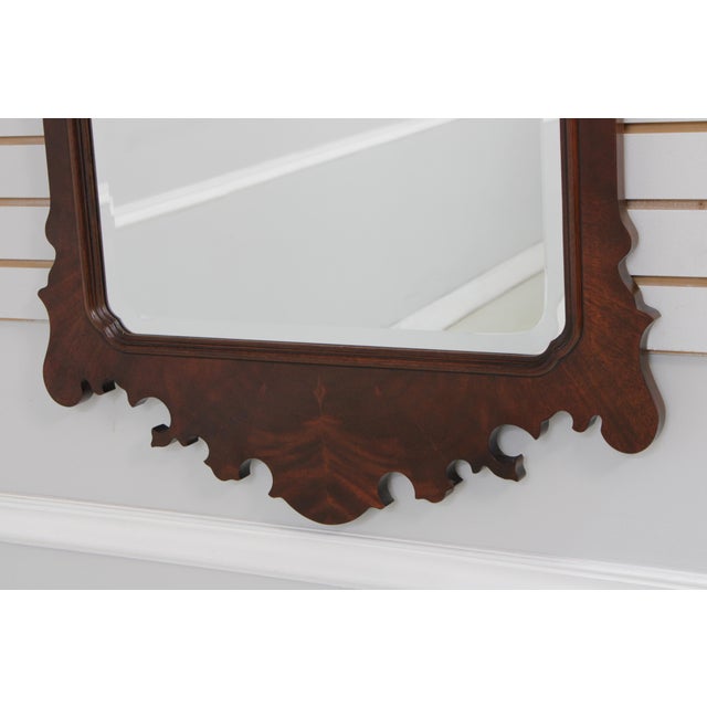 1980s Drexel Heritage Heirlooms Collection Mahogany Wall Mirror For Sale - Image 5 of 14