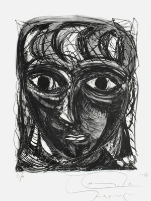 1988 Camillo Franqui Visage d'Enfant Lithograph