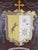 Coat of Arms Panel in Painted Sheet Metal, Early 20th Century For Sale - Image 6 of 9