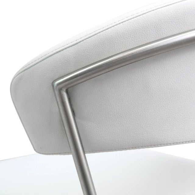 Cosmo White Steel Bar Stool For Sale - Image 9 of 12