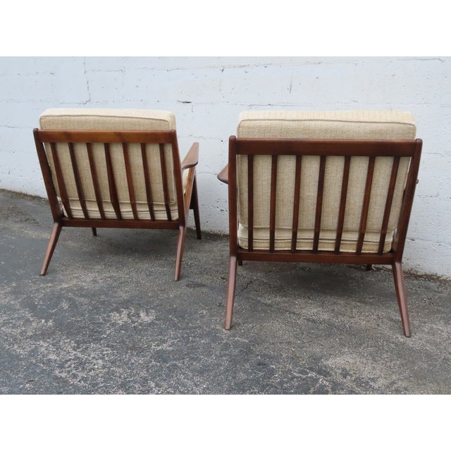 Poul Jensen Danish Modern Poul Jensen for Selig Sculpted Z Lounge Chairs a Pair 6337 For Sale - Image 4 of 18